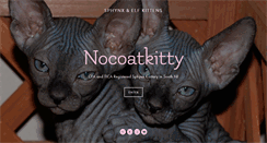 Desktop Screenshot of nocoatkitty.com